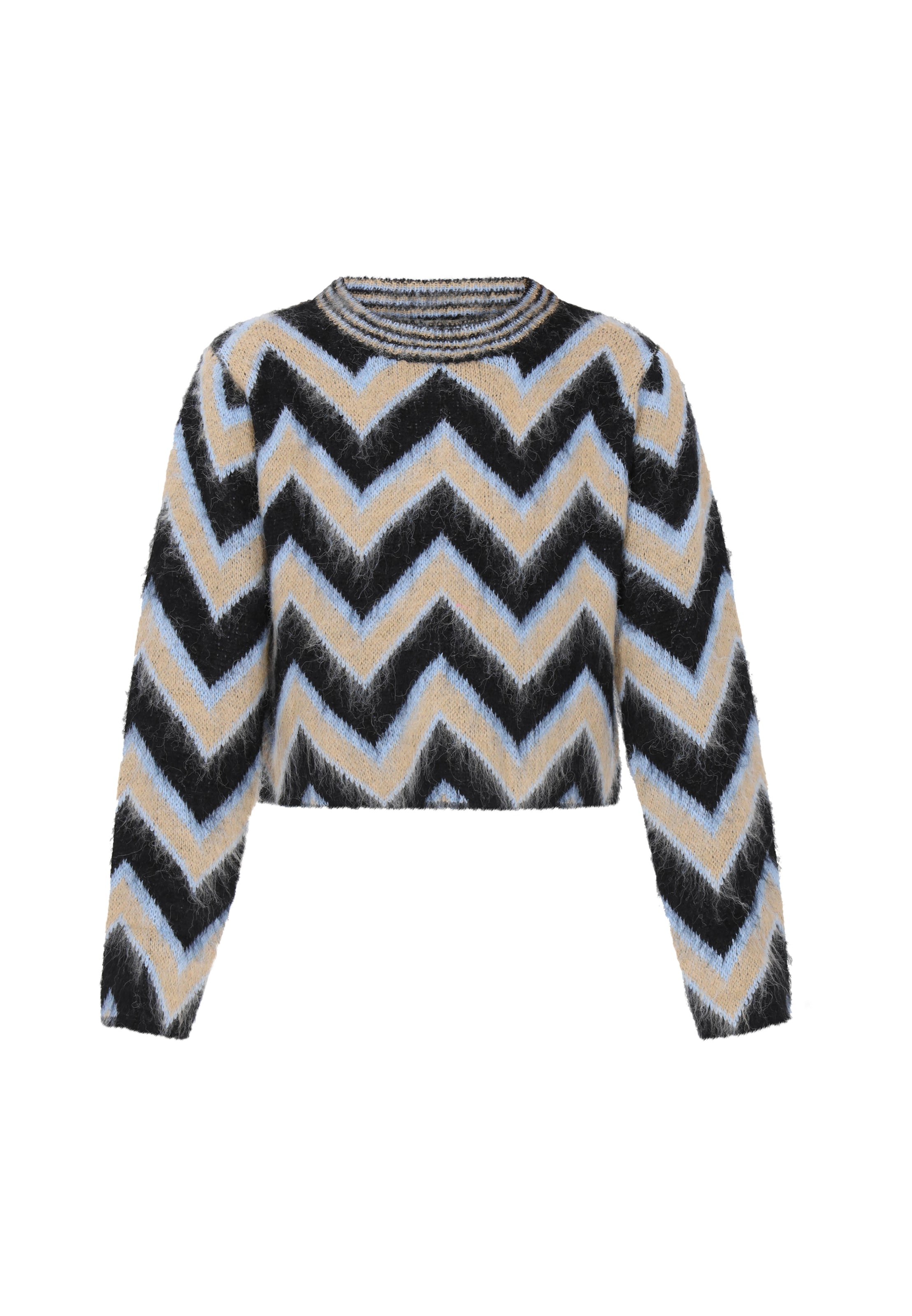 Pulover de la IZIA pe negru: față