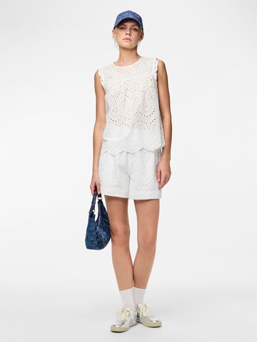 PIECES - regular Pantalón 'PCVilde' en blanco