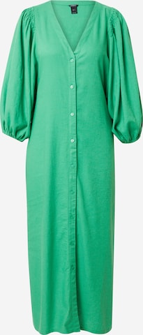Lindex Košilové šaty 'Olivia' – zelená: přední strana