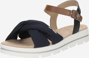 TOM TAILOR Sandále - Modrá: predná strana