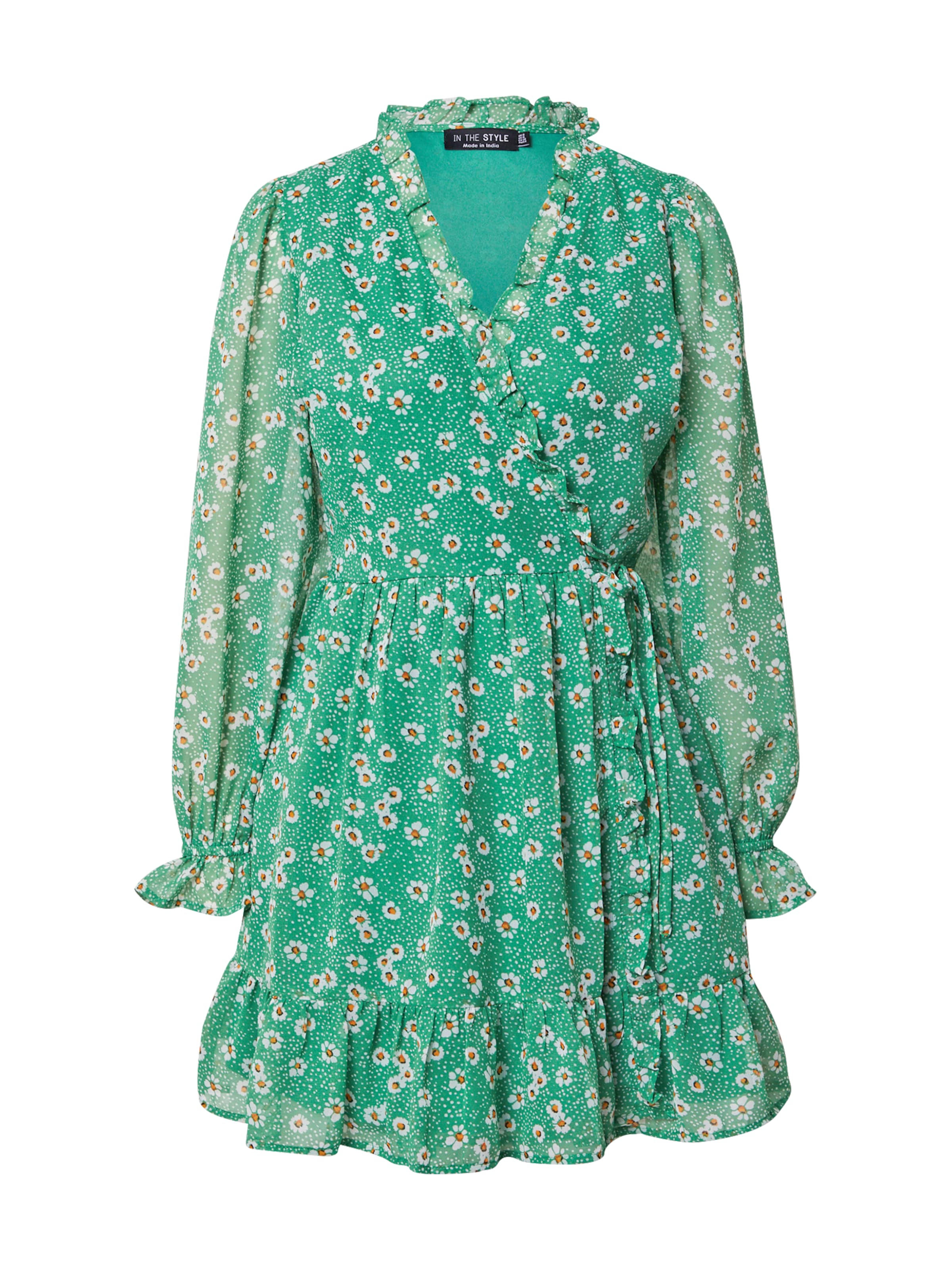 In The Style Рокля 'JOSSA' в зелено: отпред