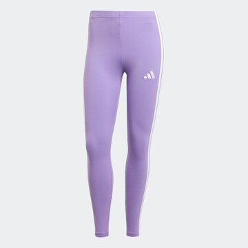 ADIDAS SPORTSWEAR Skinny Workout Pants 'Essentials' in Purple: front