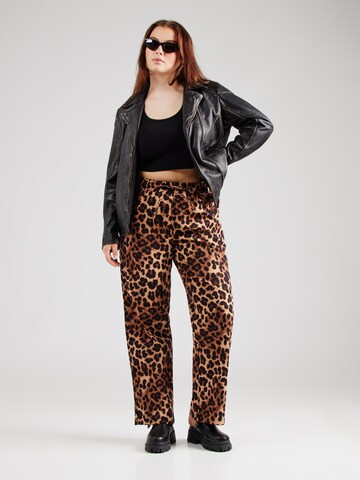 ONLY Carmakoma Wide leg Trousers 'CARCASHI' in Beige
