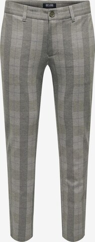 Tapered Pantaloni chino 'Mark' di Only & Sons in beige: frontale