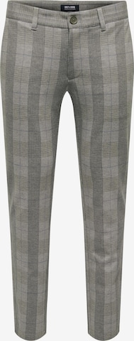 Effilé Pantalon chino 'Mark' Only & Sons en beige : devant