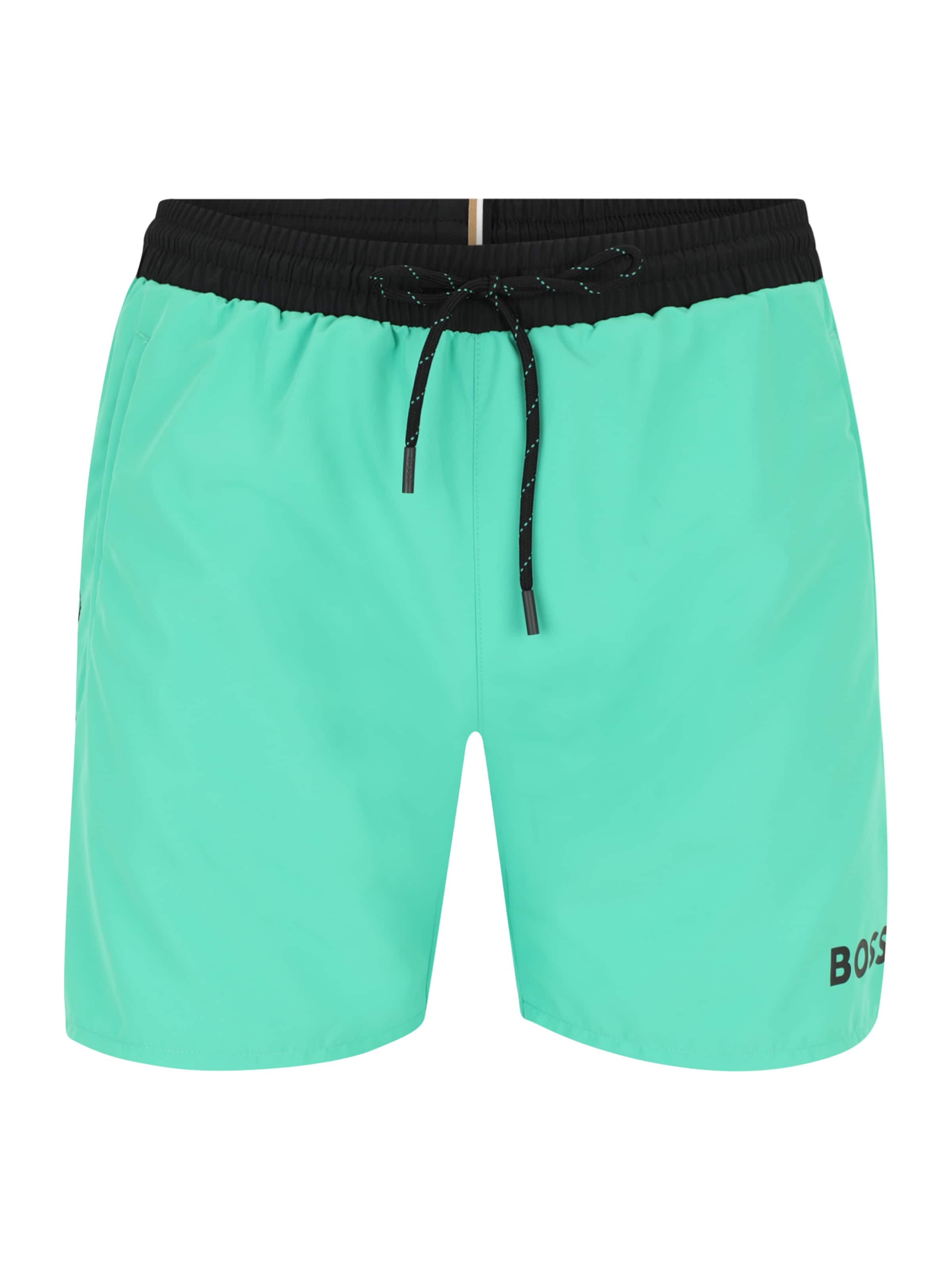 BOSS Плавательные шорты 'Starfish' в Зеленый: спереди