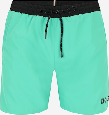 Shorts de bain 'Starfish' BOSS en vert : devant
