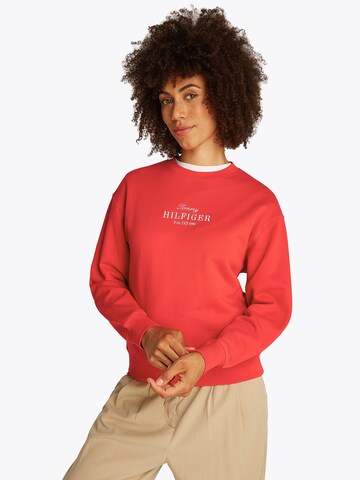 TOMMY HILFIGER Μπλούζα φούτερ σε κόκκινο: μπροστά