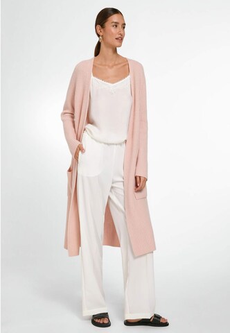 Peter Hahn Knit Cardigan in Pink: front