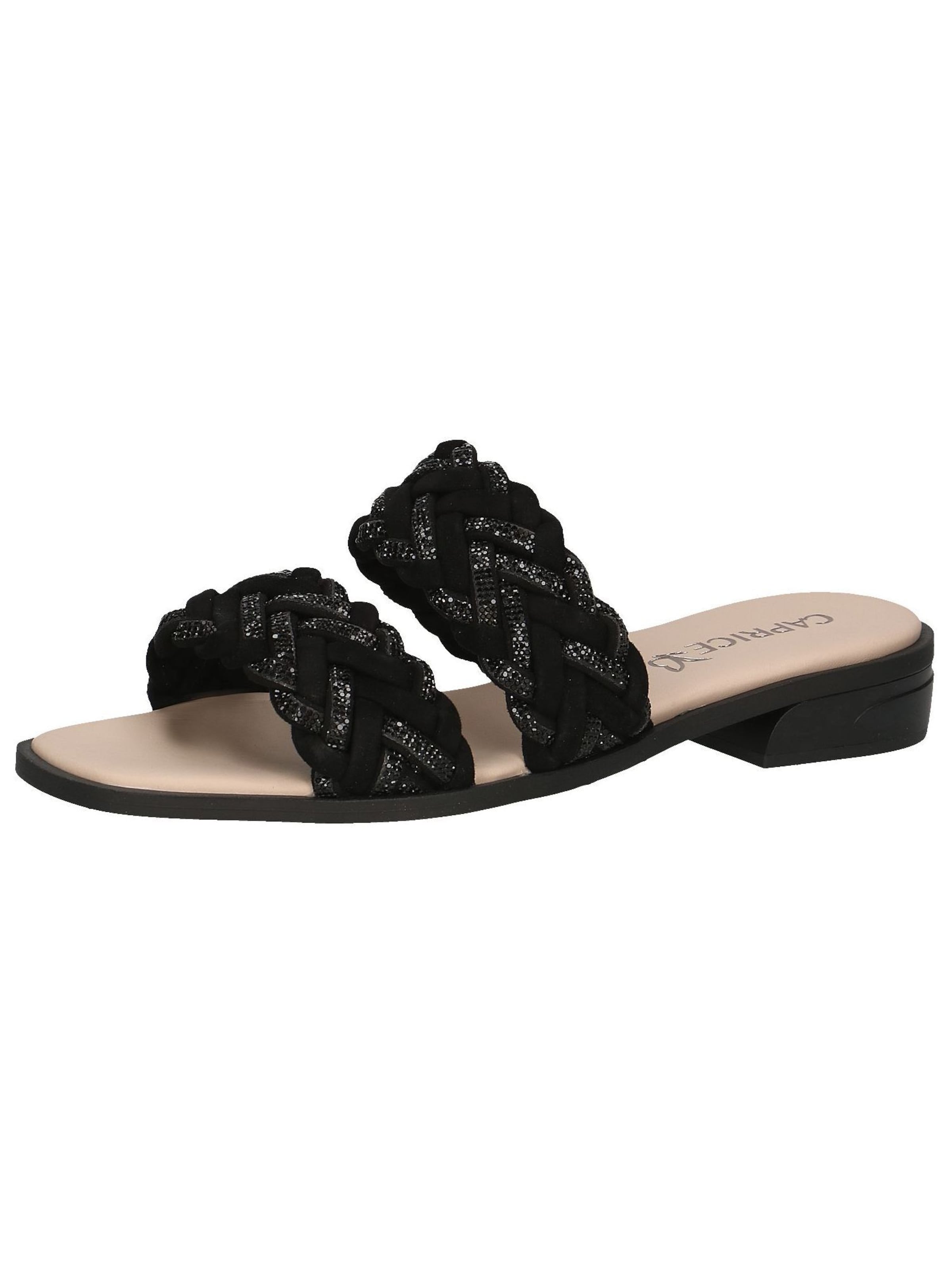 CAPRICE Mule in Black: front