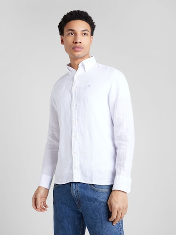 Hackett London Regular fit Overhemd in Wit: voorkant