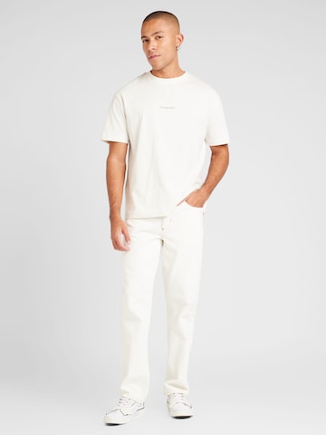 Calvin Klein Jeans Bluser & t-shirts 'CITY GRID MAP' i hvid