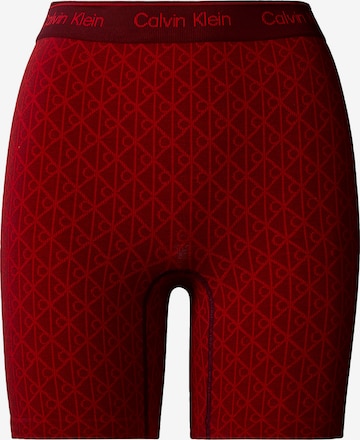 Pantalon modelant Calvin Klein en rouge : devant