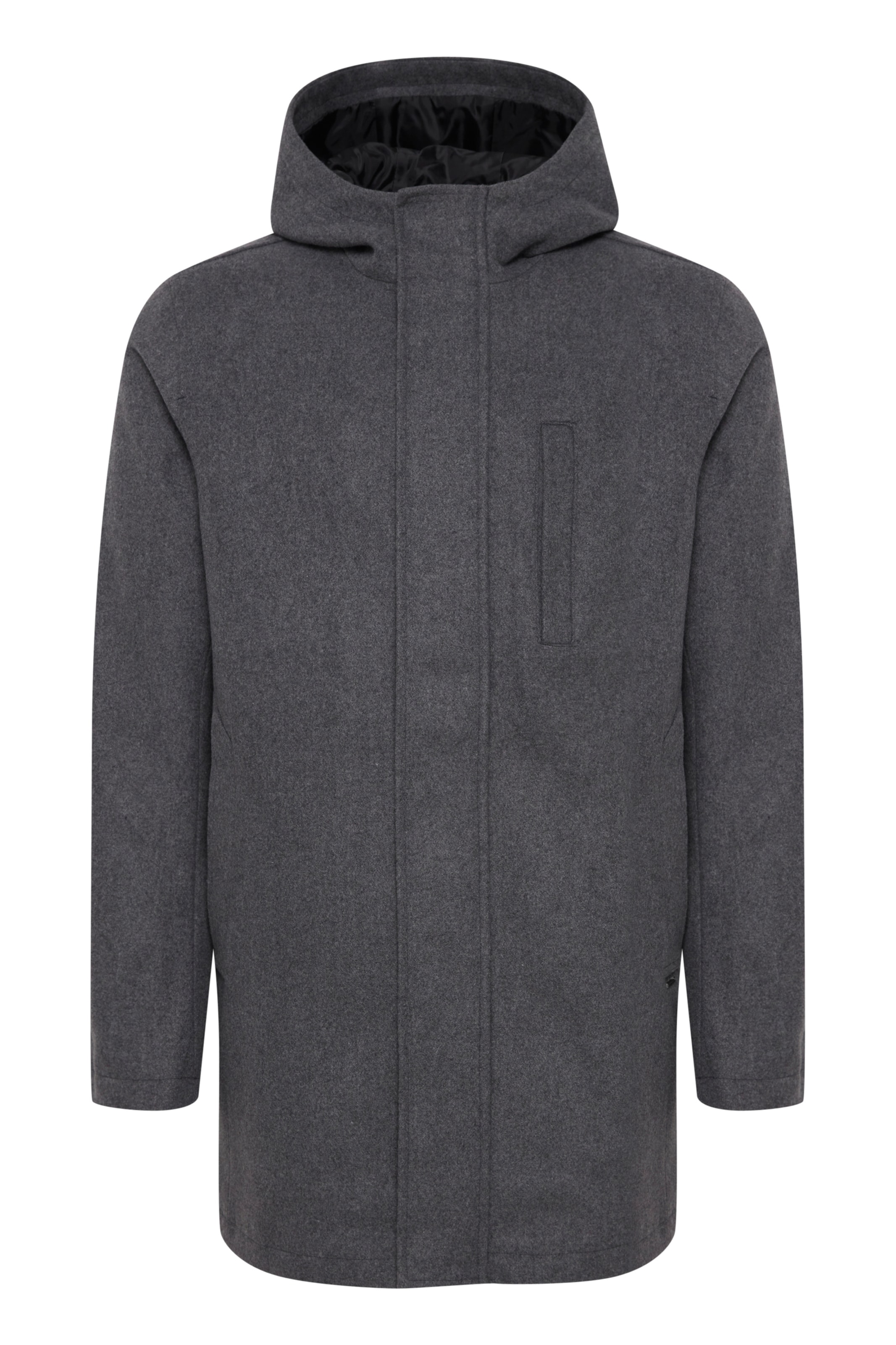 11 Project - Sobretudo meia-estação 'Knud' em cinzento: frente