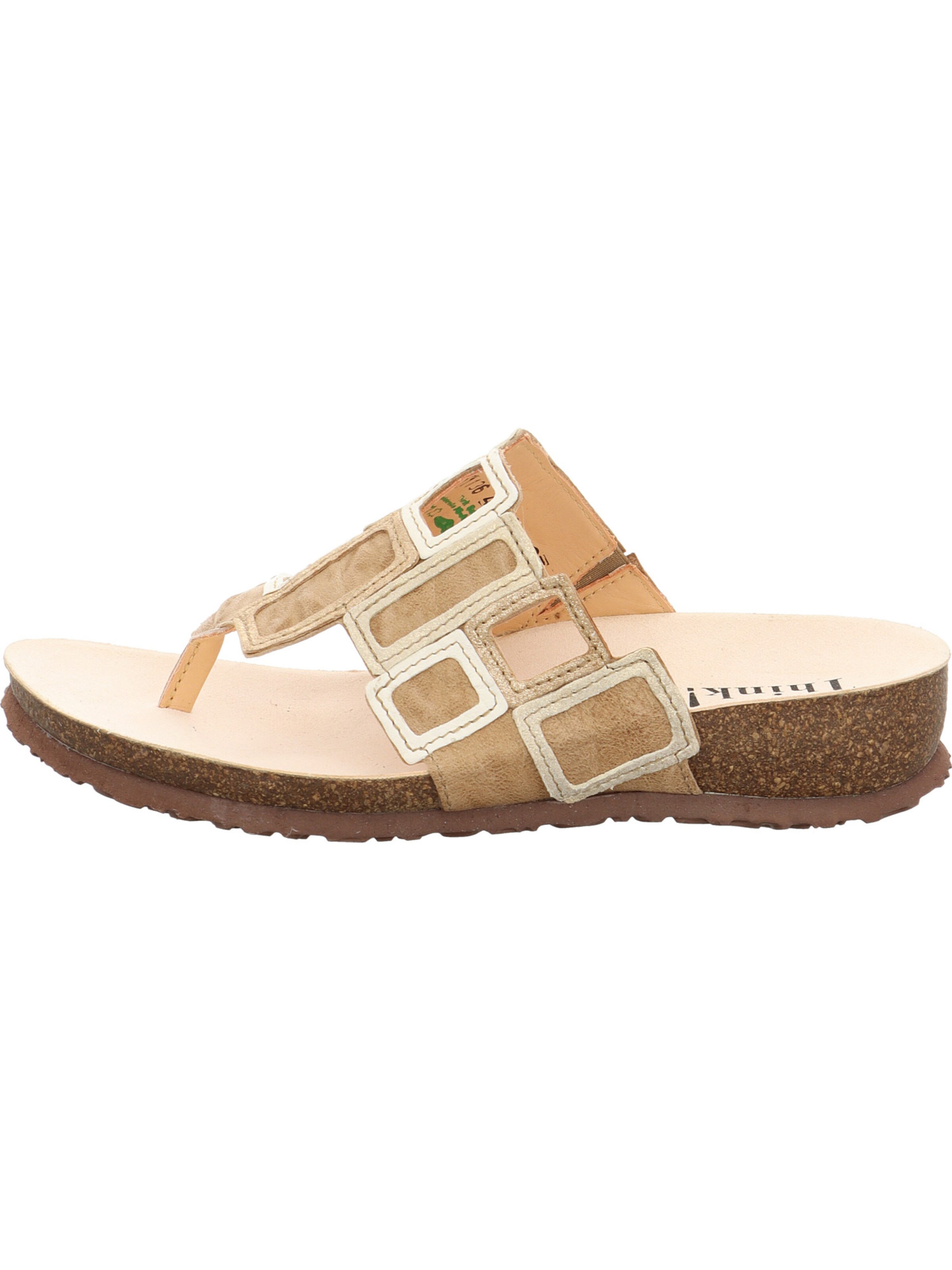 THINK! T-Bar Sandals 'Julia' in Beige