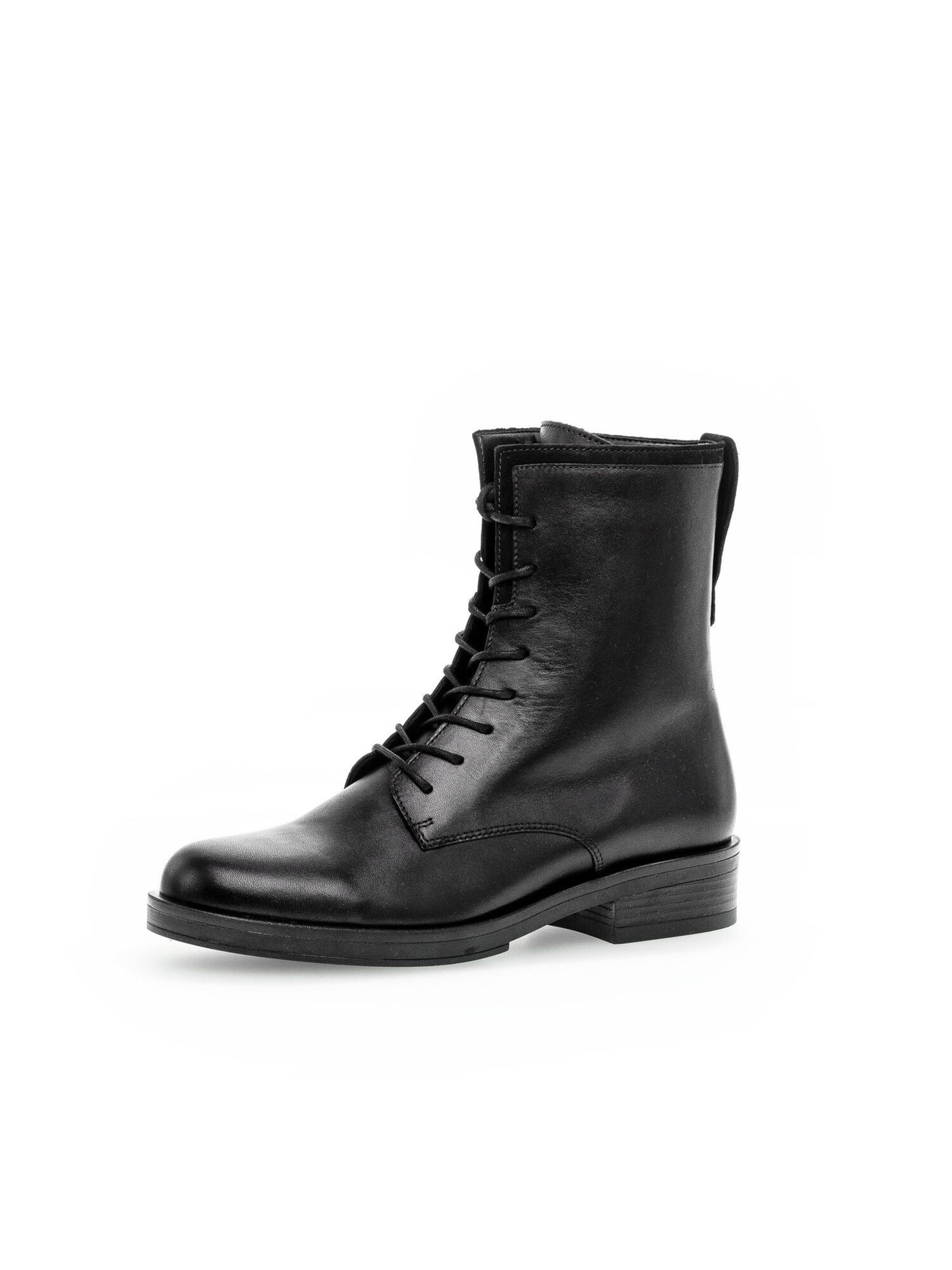 Stivaletto stringato di GABOR in nero: frontale