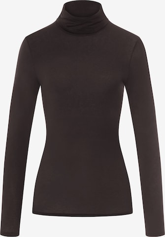 Hanro Rollkragenshirt ' Ultralight Wool ' in Braun: Vorderseite