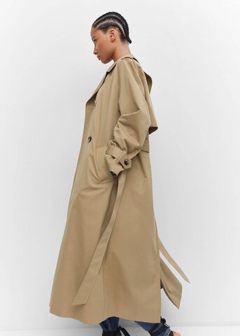 MANGO Between-Seasons Coat 'Angela' in Brown