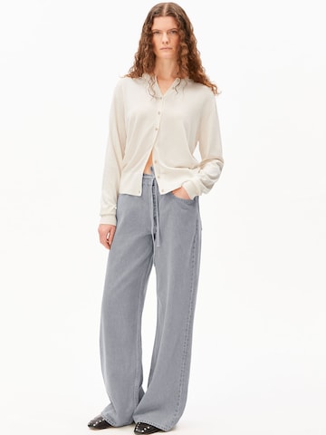 ARMEDANGELS Sweatjacke FINE KNIT in Beige