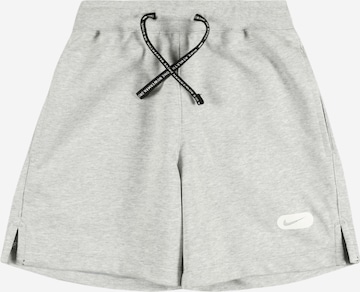 NIKE Regular Workout Pants in Grey: front