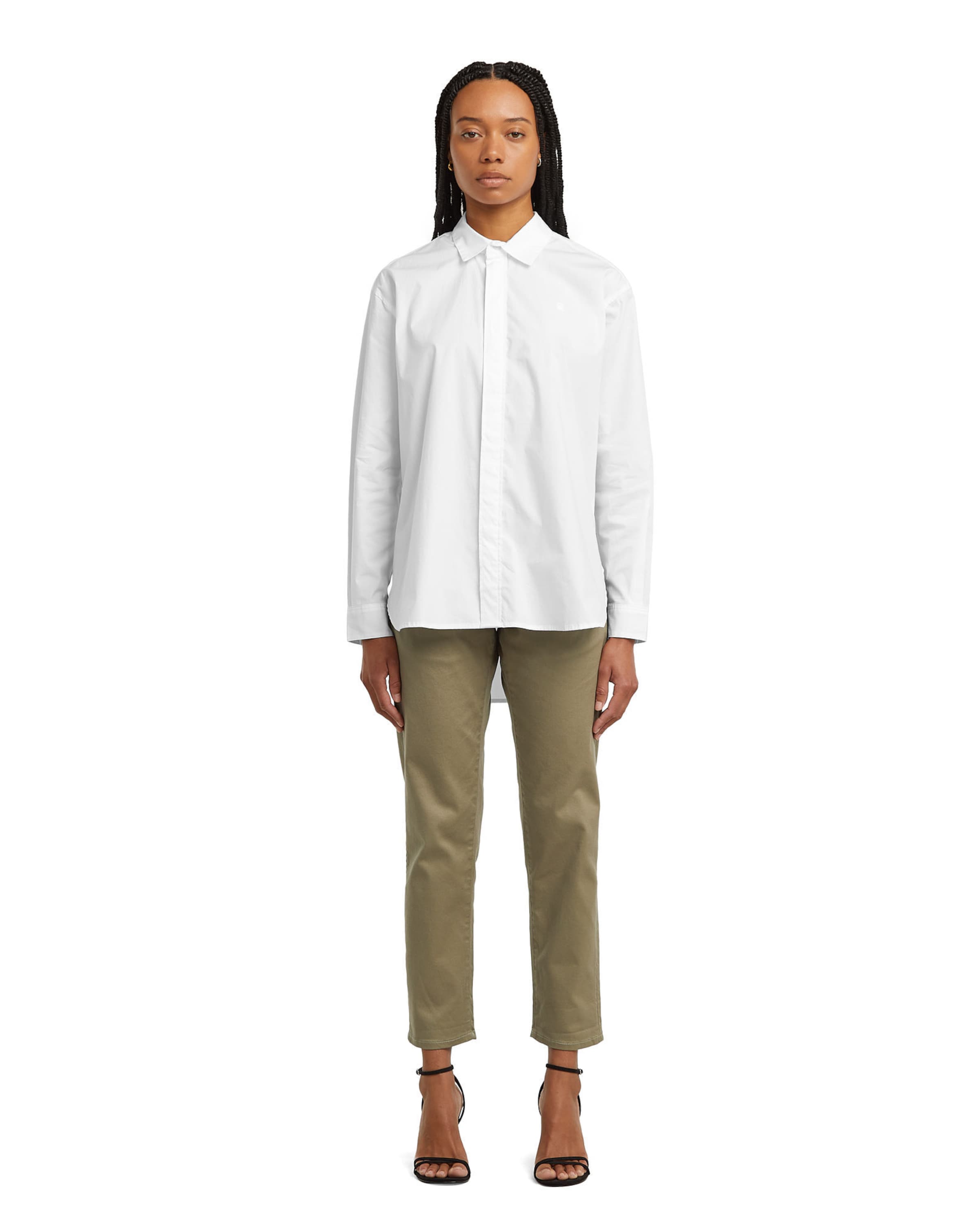 G-STAR Alt kitsenev Chino-püksid 'Kate', värv beež