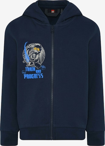 LEGO® kidswear Zip-Up Hoodie 'Storm' in Blue: front