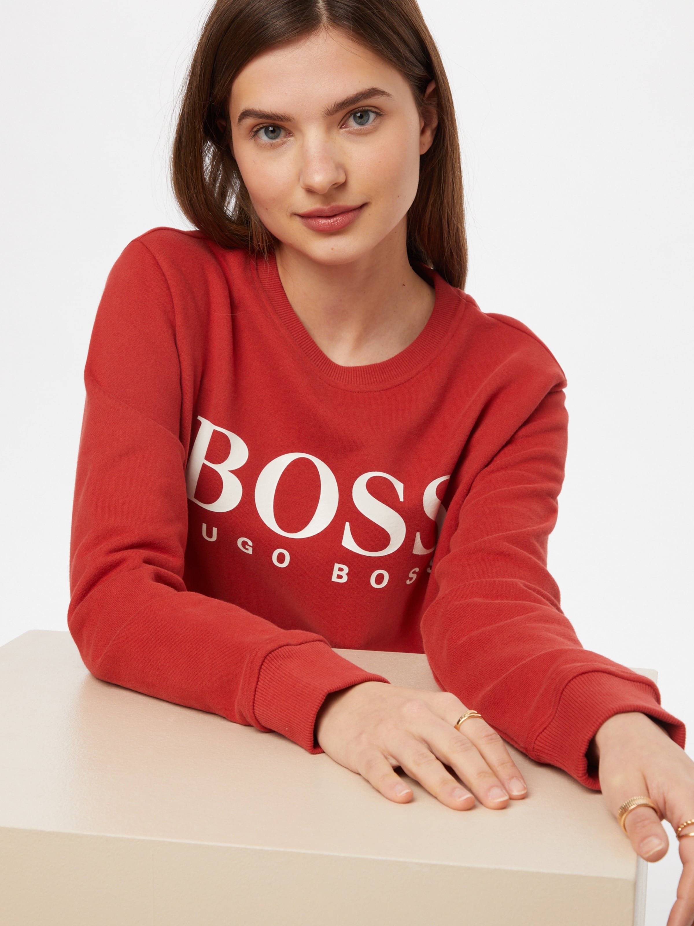 Promos Sweat-shirt Ela BOSS Casual en Rouge 