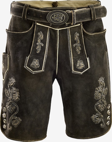 Country Maddox Regular Traditional Pants 'Silbersee' in Brown: front