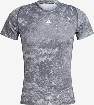 T-Shirt fonctionnel ADIDAS PERFORMANCE en gris : devant