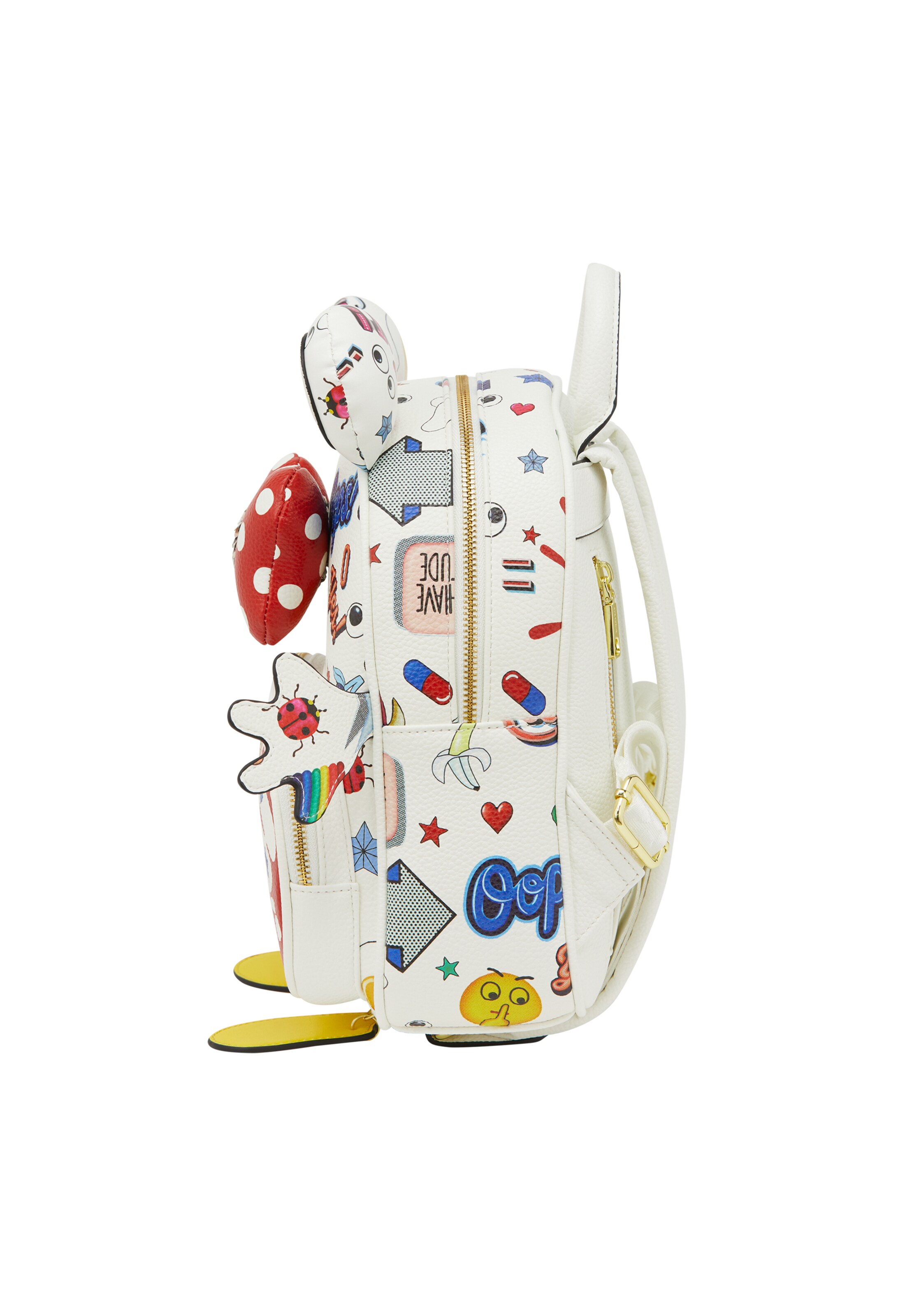 MYMO - Mochila 'Pop Eyetheme' en blanco