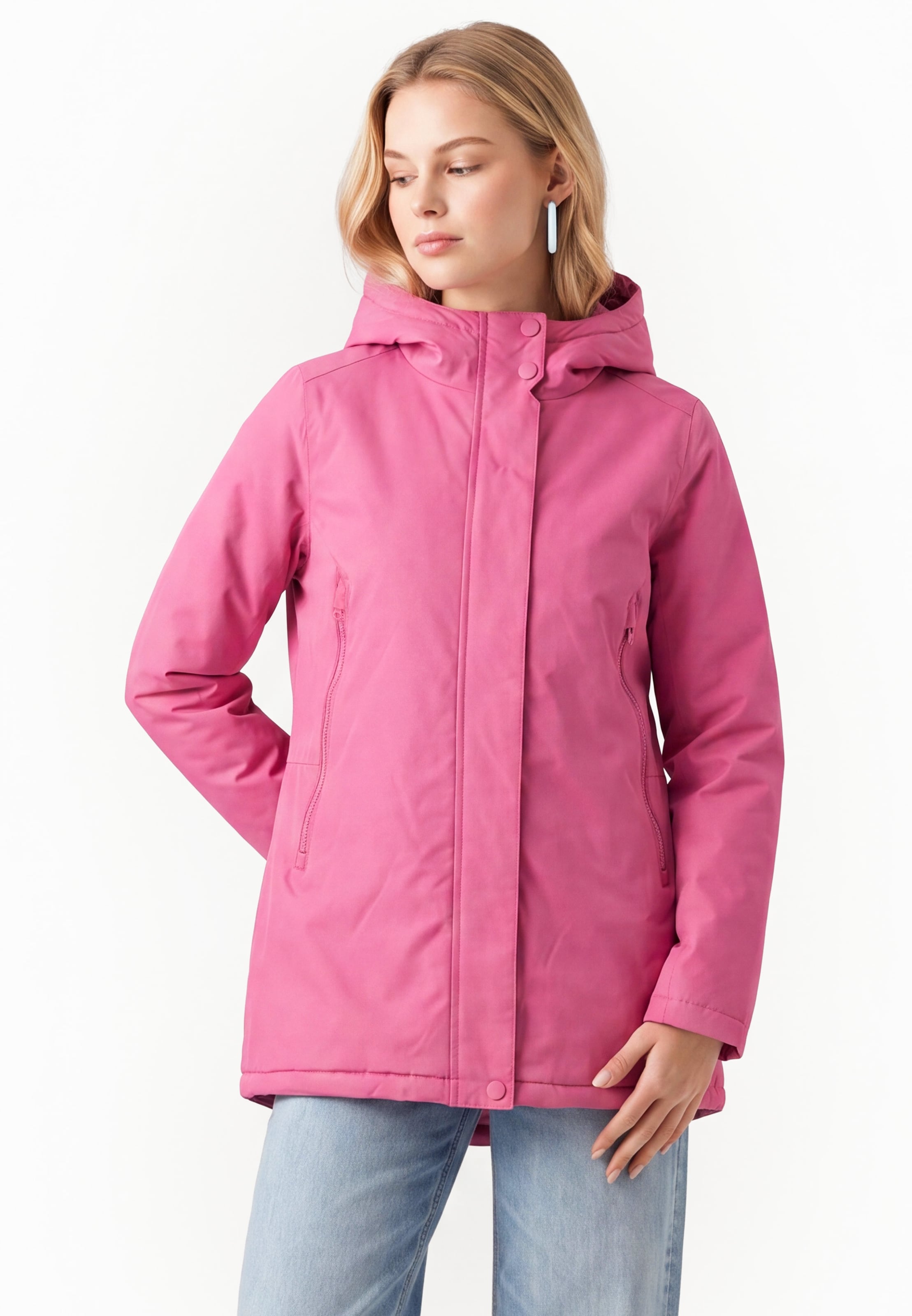 MYMO - Casaco de inverno em rosa: frente