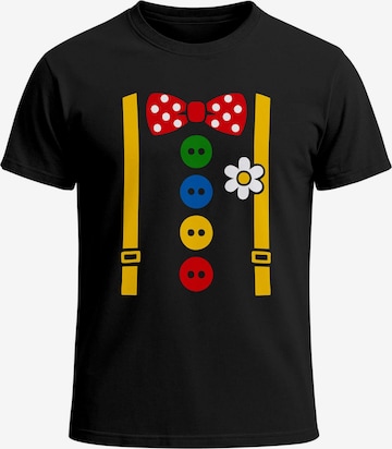 MoonWorks Shirt 'clown' in Schwarz: Vorderseite