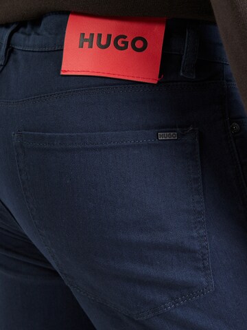 HUGO Slimfit Kavbojke 'HUGO 708' | modra barva