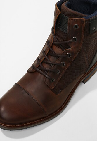 COX Lace-Up Boots in Brown