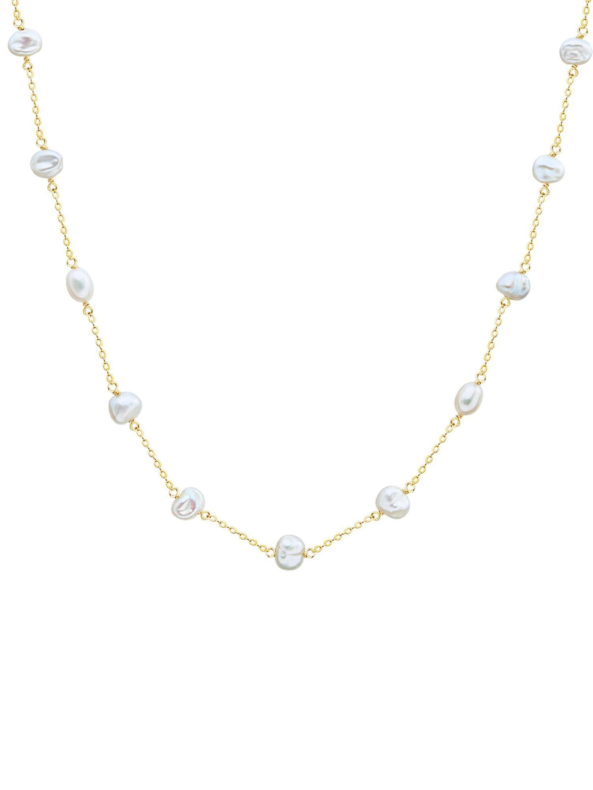 Valero Pearls - Cadena en oro: frente