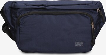 Marsupio 'Marsupio Uomo Vegan Leather con Zip e Tracolla Regolabile' di Coveri Collection in blu: frontale