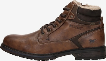 MUSTANG Schnürstiefel 'Veterschoenen Hoog' in Braun: Vorderseite