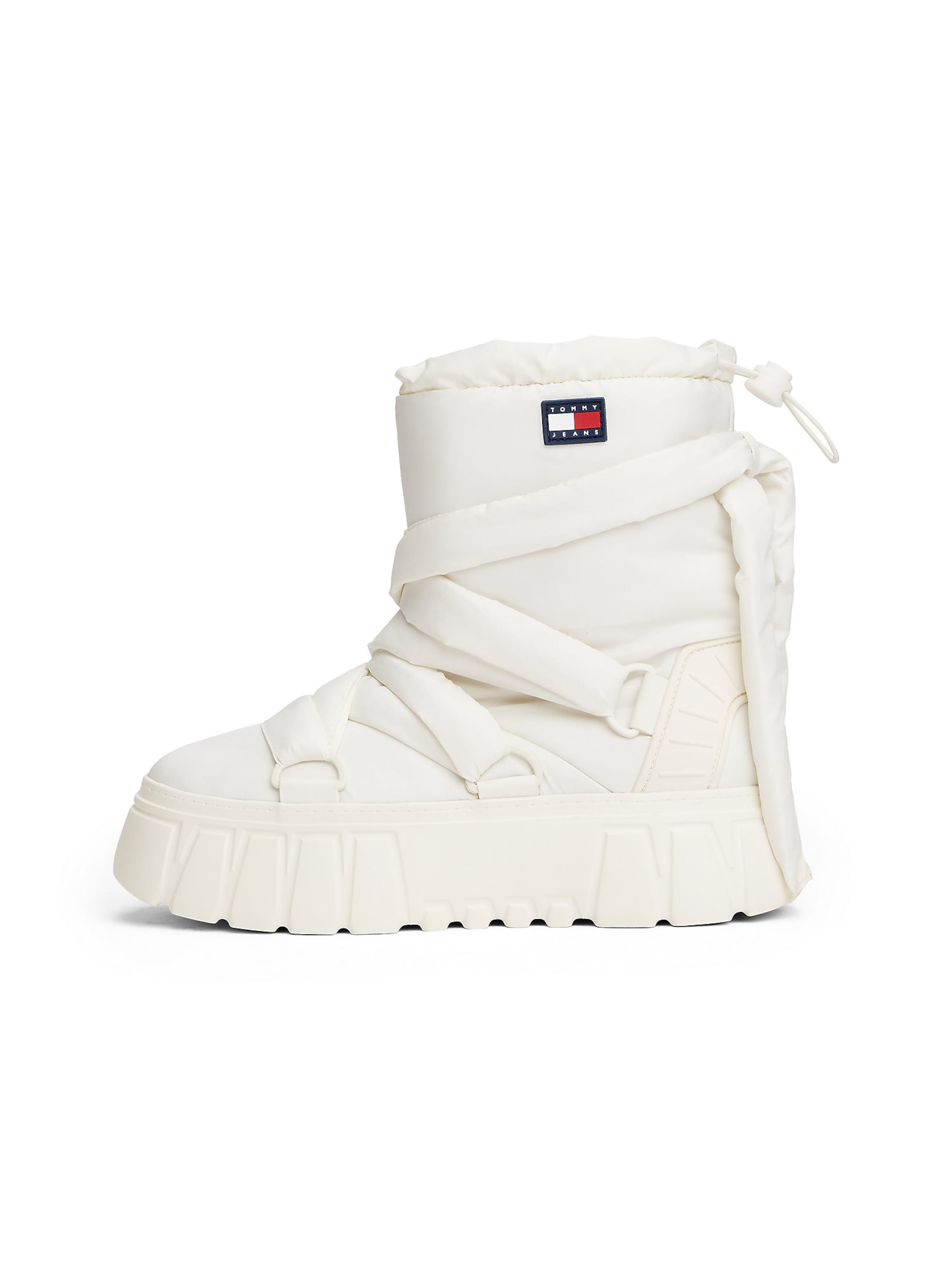Tommy Jeans Snow boots in White: front