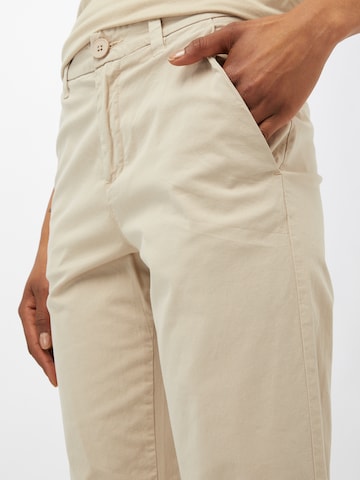 KnowledgeCotton Apparel Regular Chino Pants 'Willow' in Beige