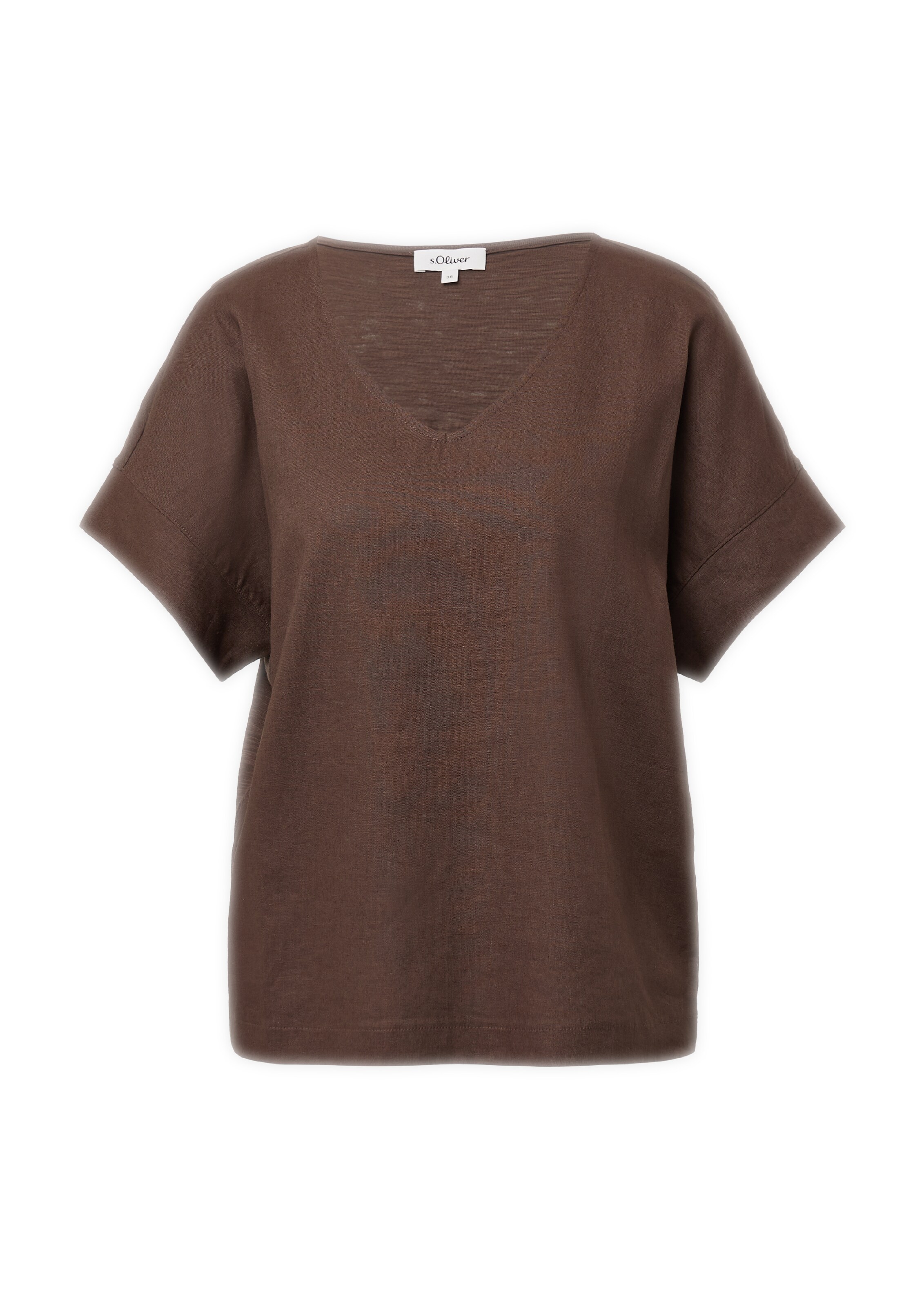 s.Oliver Shirt in Brown: front