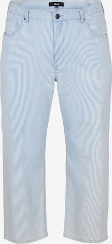 Zizzi Regular Jeans 'GEMMA FIT' in Blauw: voorkant