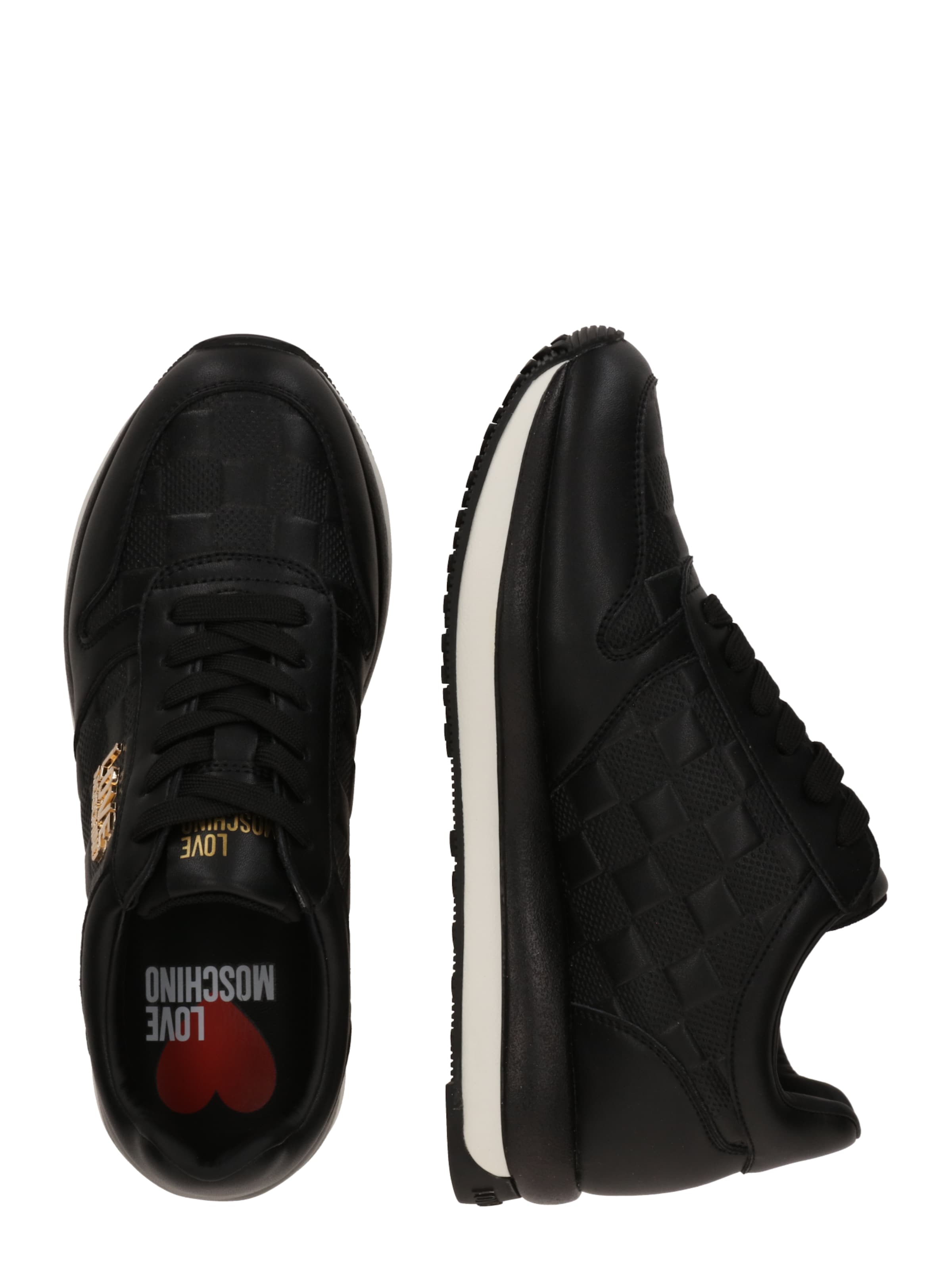 Baskets basses 'D.RUN40' Love Moschino en noir