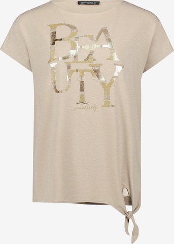 Betty Barclay Halbarm-Shirt mit Knoten in Beige: Vorderseite