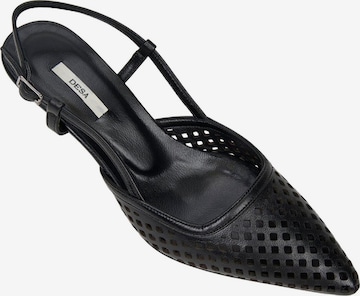 Desa Slingpumps 'Stilett' in Zwart: voorkant