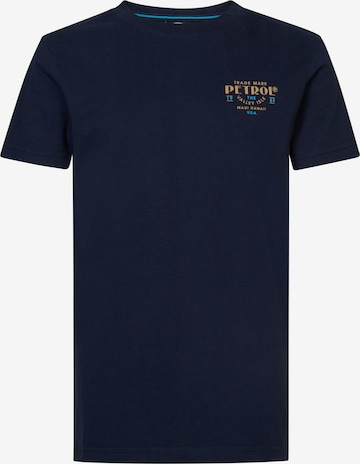 T-Shirt 'Sungold' Petrol Industries en bleu : devant