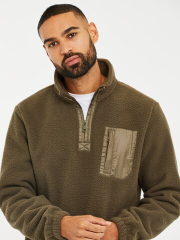 Threadbare Sweatshirt 'Borg' in Grün