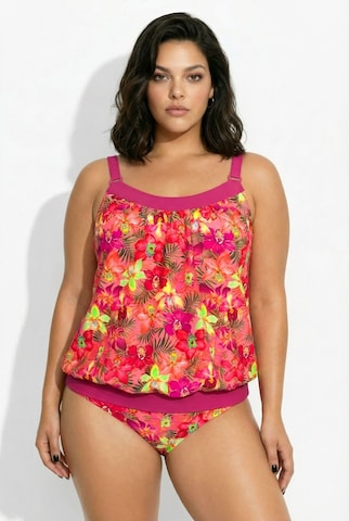 Ulla Popken Bandeau BH in Oranje: voorkant