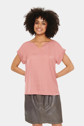 SAINT TROPEZ Blouse in Roze: voorkant