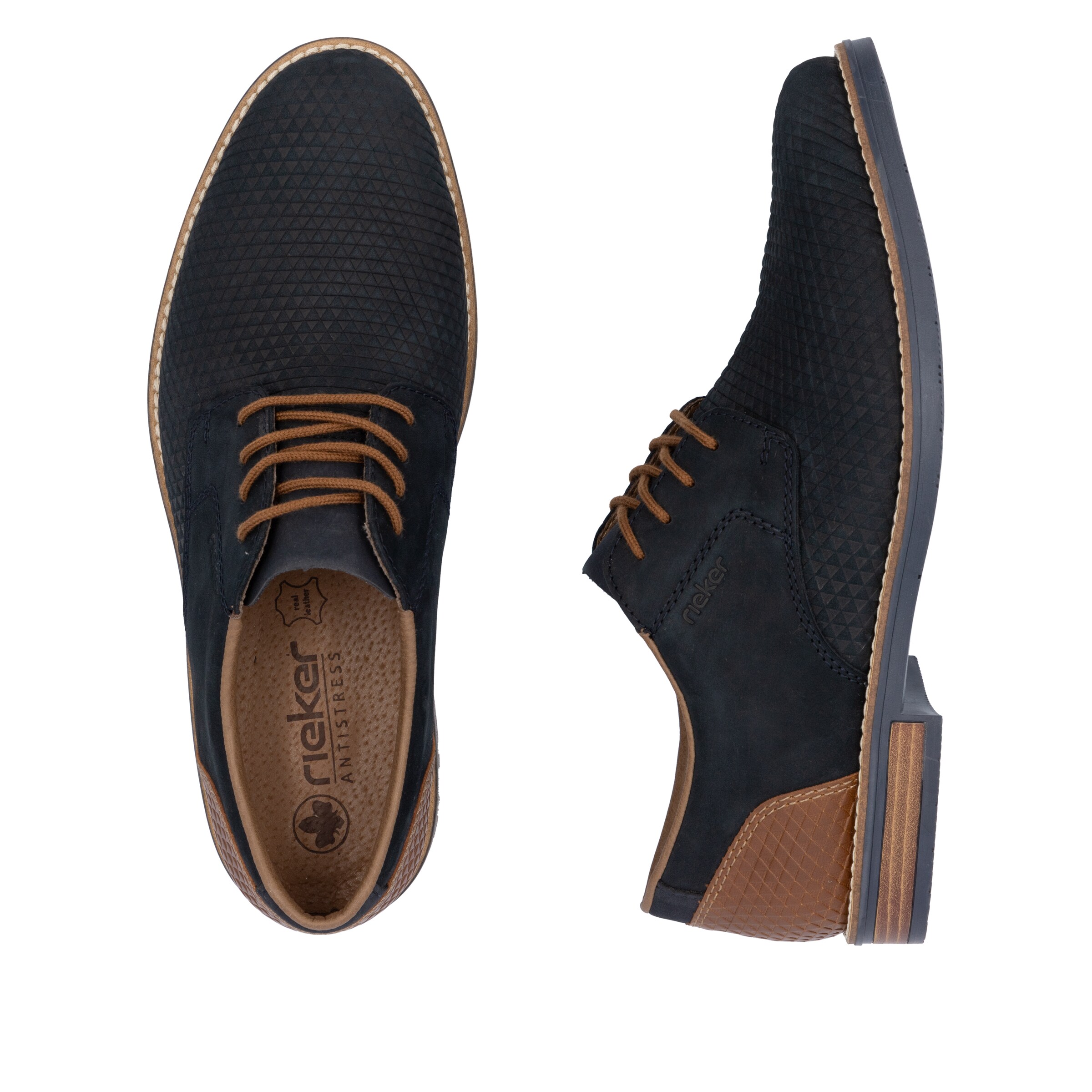 Rieker Schnürschuh in Blau