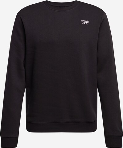 Reebok Sportsweatshirt 'Identity' in de kleur Zwart / Wit, Productweergave